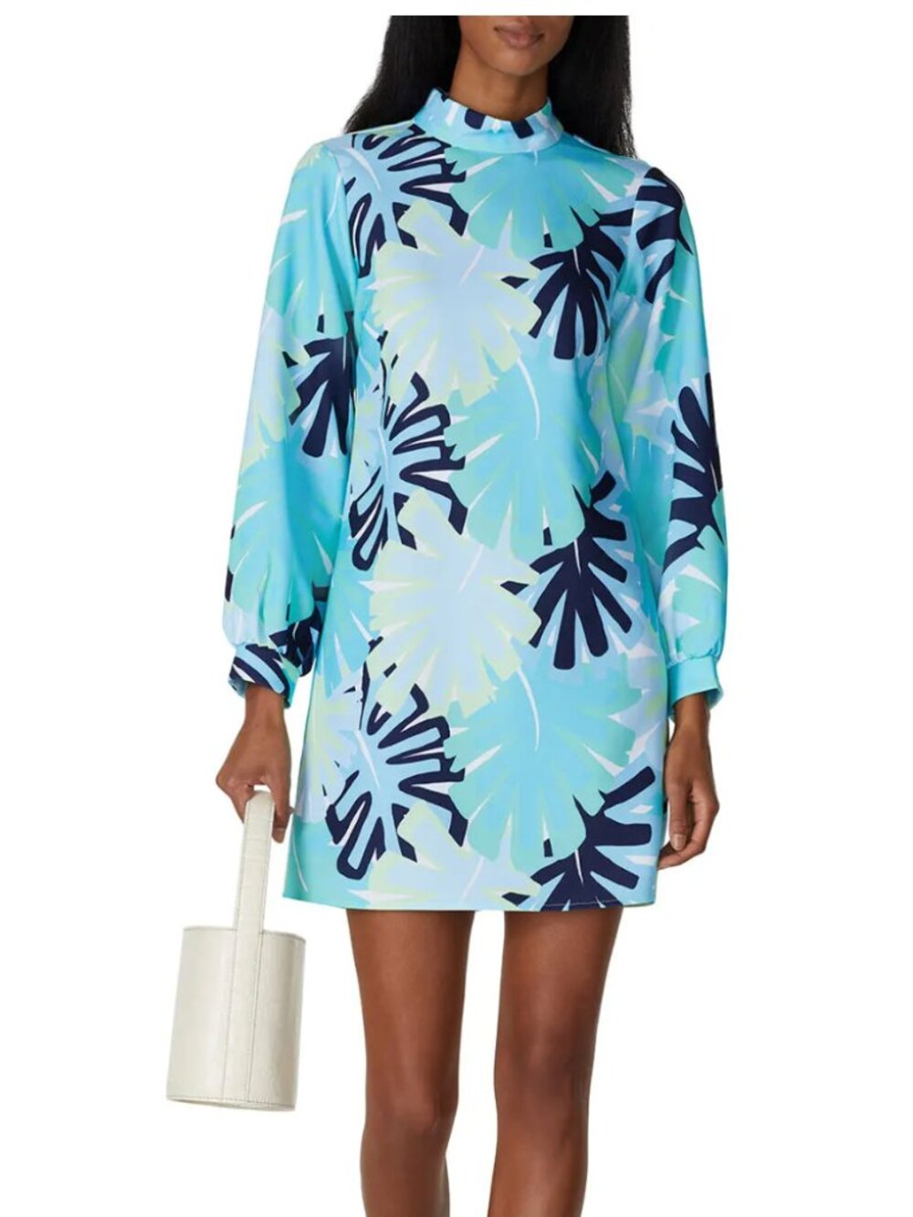 Sail to Sable Teal Mockneck Dress